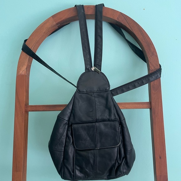 Leather satchel backpack Navarre Leather Company - Picture 5 of 5